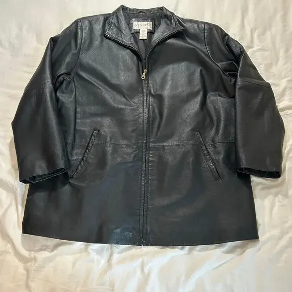 Venezia genuine leather jacket size 16w