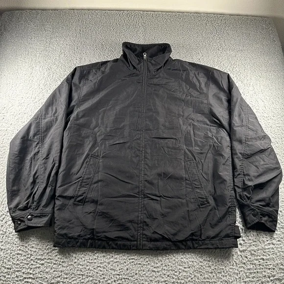 Vtg GAP Jacket‎ Mens L Blue Full Zip Lined Lightweight Coat Windbreaker 90's