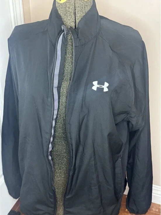 Under Armour Men's Lightweight Windbreaker Jacket Black MEDIUM