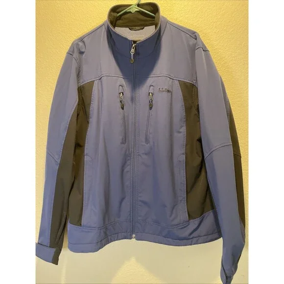 L.L. Bean Mens Jacket XL Blue And Black