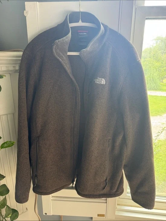 The North Face Brown Full-Zip Fleece Jacket