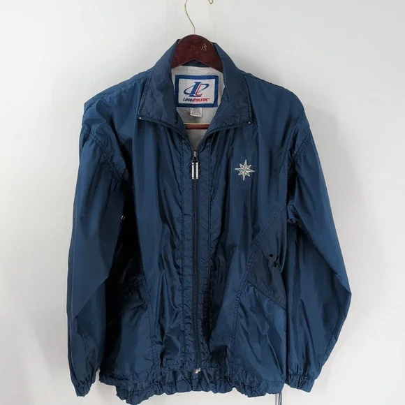 Seattle Mariners Loco Athletic Performance Full Zip Jacket Blue Size‎ M