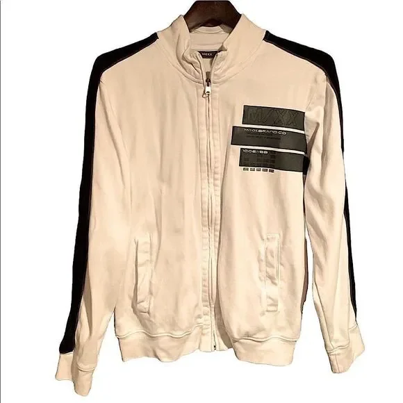 Mexx White Full Zip Sweatshirt Jacket