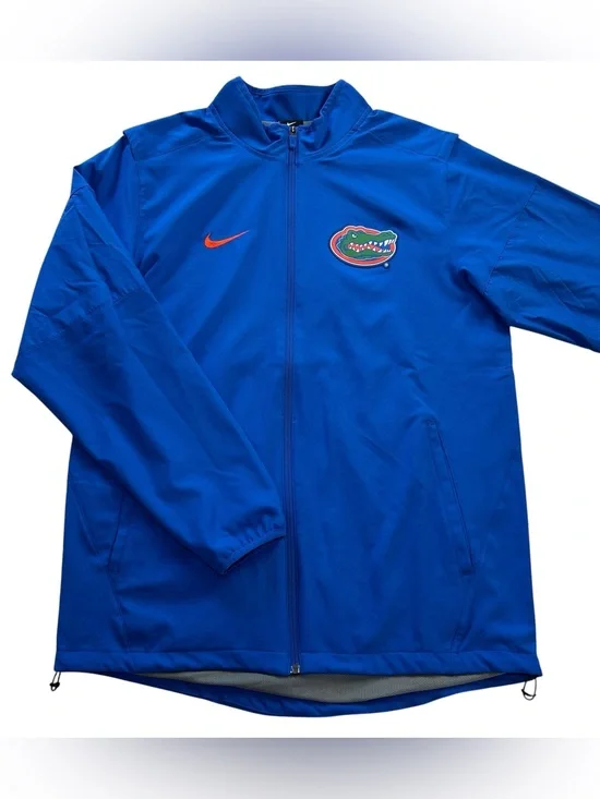 Nike Florida Gators Full Zip Jacket Men’s Dri-FIT Vented Windbreaker Blue size M