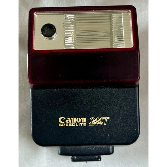 Canon Speedlite 244T Flash Working Vintage Canon Film Camera Flash Hot Shoe