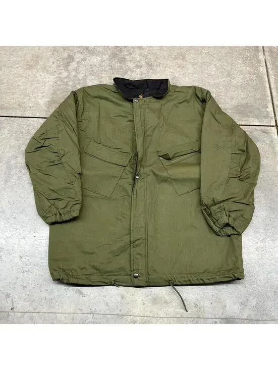 vintage us military chemical protective suit olive bomber jacket size medium