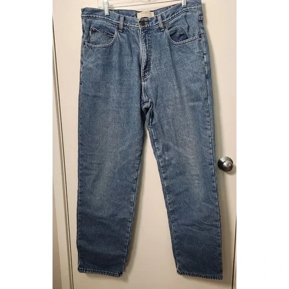 L.L. Bean Double L Men's Fleece Lined Jeans Pants Relaxed Fit 36x32‎ Outdoor