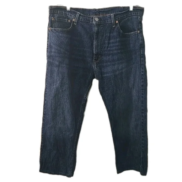 Levis Jeans Mens 40x32 Blue 505 Medium Wash‎ Straight Leg Regular Fit
