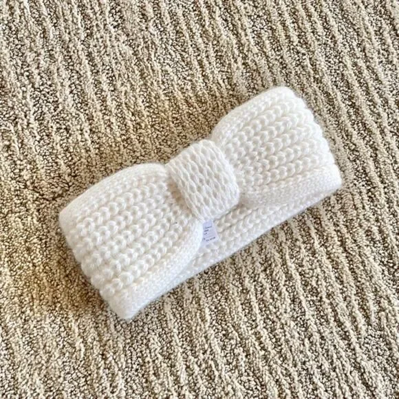 ❄️ French Connection Woven Bow Winter Headband
