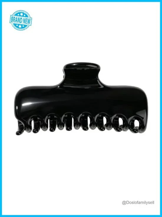 Rectangle Hair Claw Clip for Strong Hold, Smooth Rounded Teeth, 4.1 Inch