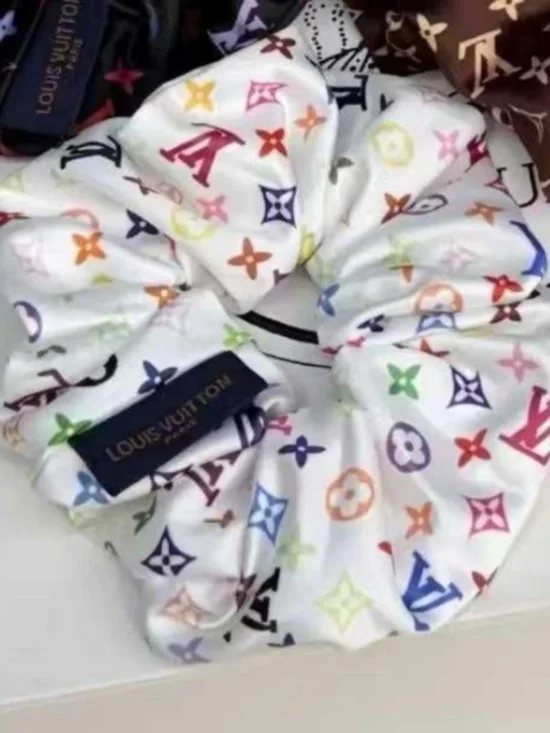 Colorful Printed Scrunchie NEW