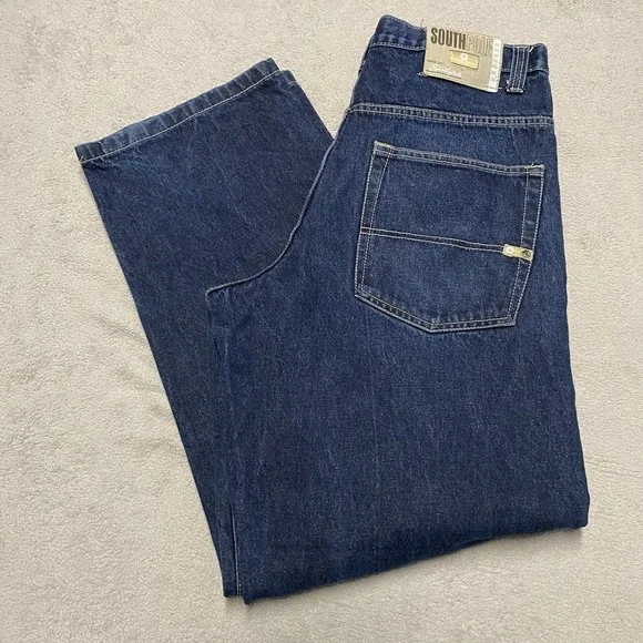 South Pole Jeans Mens 32x32 Blue Baggy Denim Y2K Skate‎ Grunge