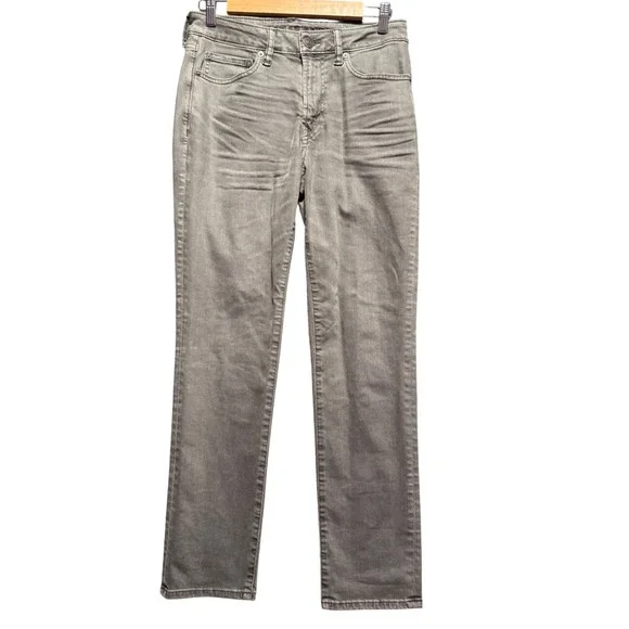 American Eagle Jeans 28x30 ‎ Slim Straight Gray Jeans Airflex+  Faded Denim