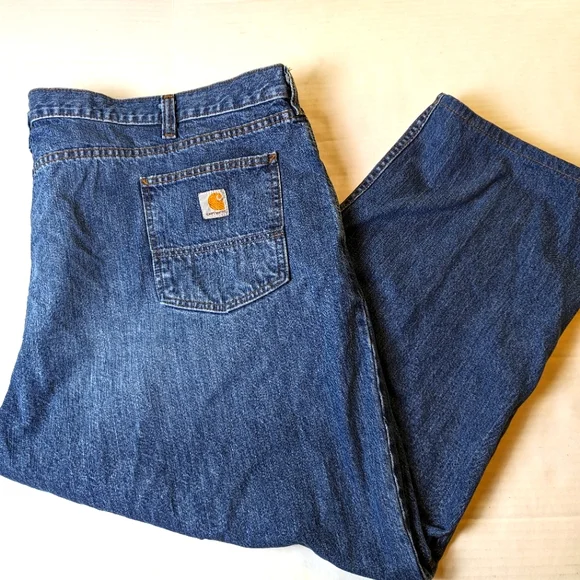 Carhartt Big Mans Relaxed Fit Jeans Size 54 x 32