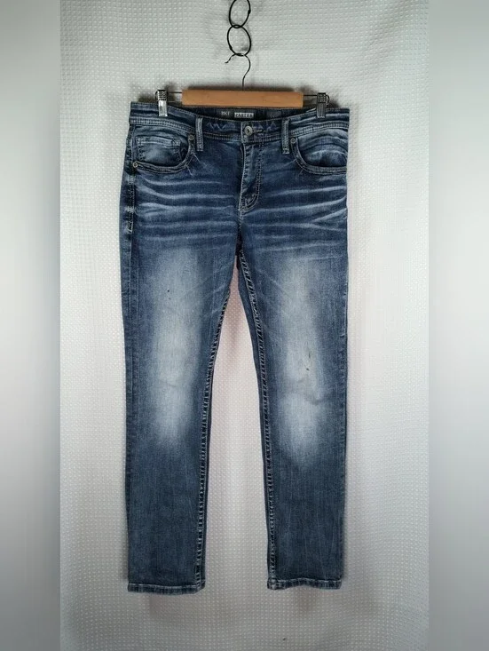 BKE Denim Men's Carter Straight Leg Jeans Grunge size 32 Short
