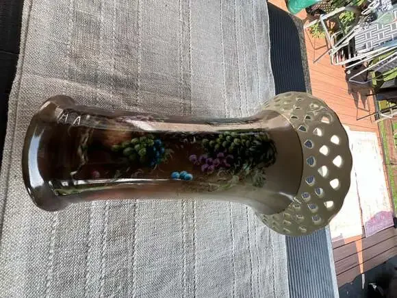 Vineyard Blessings Reticulated Vase by Lisa White - ,