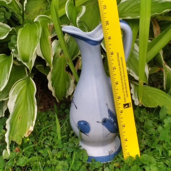 Vintage Mexican Tonala Painted Pottery Pitcher