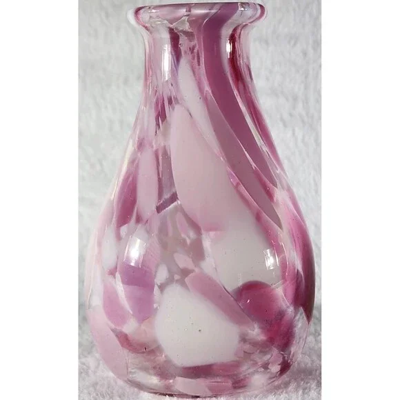 Blown Glass Vase, Home Decor, Collectible, Display Art, Colorful Display, Accent