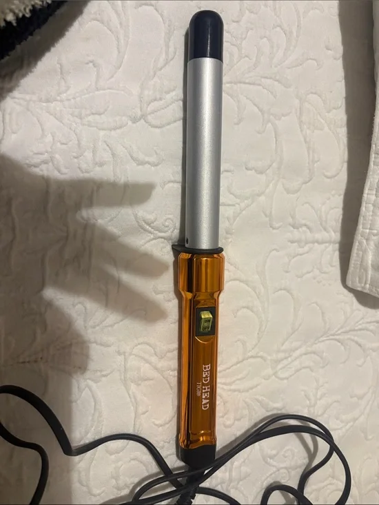BedHead Orange and Silver Curling Wand