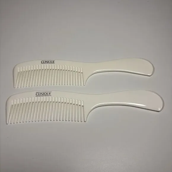 Vintage Clinique Comb w/ Handle Wide Tooth Detangling Teasing