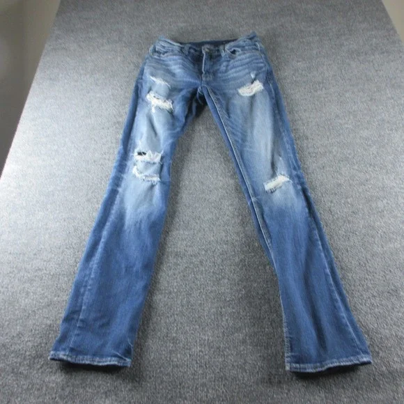 BKE  Jeans Mens 30x34 Blue Boot Cut Distressed Cowboy Western Denim Workwear