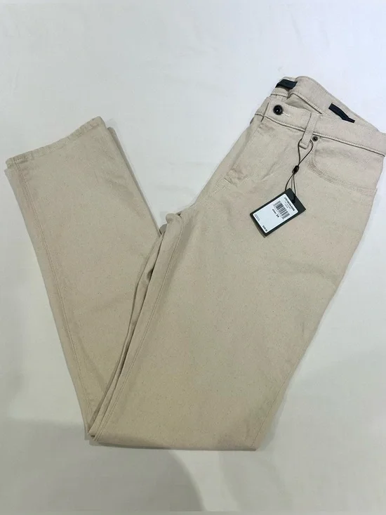 John Varvatos J701 Nate Natural Twill Regular Fit Jeans in Ecru, Size 34 NWT