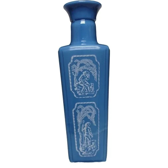 Vintage Blue Ceramic Vase, Decorative‎ Vase, Home Decor, Collectible Vase