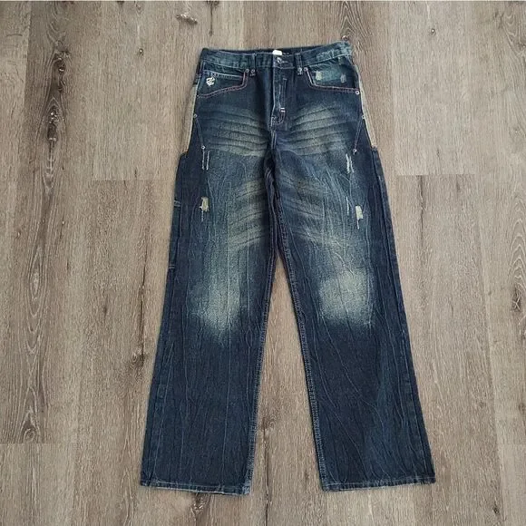 New Vintage Rocawear Men's Baggy Hip Hop Jeans Size 16 Waist 30