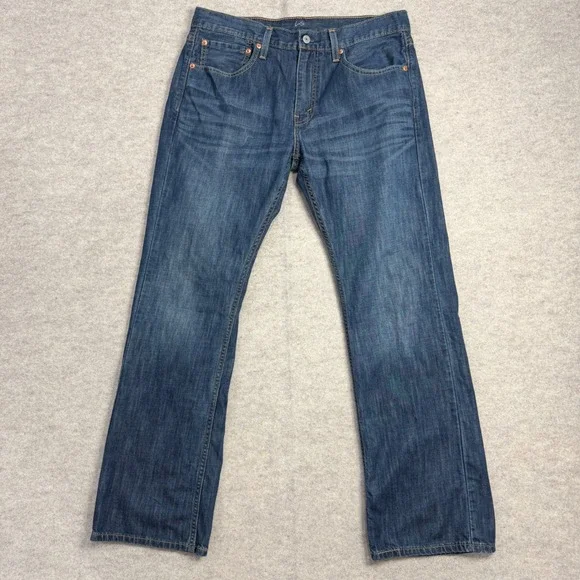 Levis 527 Slim Bootcut Jeans Mens 34x30 Medium Wash Blue Denim 05527-0239