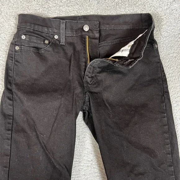 Levi's 511 Slim Fit Jeans Mens 30x32 Black Excellent Stretch‎ Denim Office