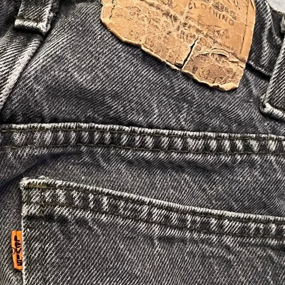 VTG Levi's jeans Orange Tab 505 Gray  Mens 30x31 Made USA Straight Leg Faded