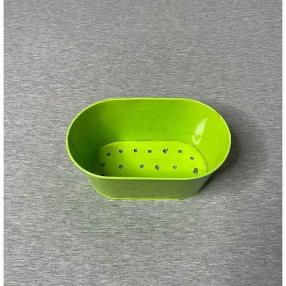 Target Green 9” Long Oval Metal Planter Bucket Pot