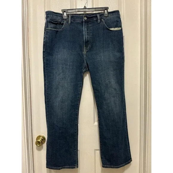 Lucky Brand 181 Relaxed Straight Jeans Mens Size 40X30 Blue‎ Medium Wash Denim