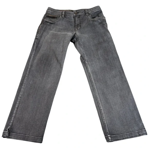 prAna Born From The Experience‎ Bridger Jeans Mens 33x30 (33x28.5) Gray Straight