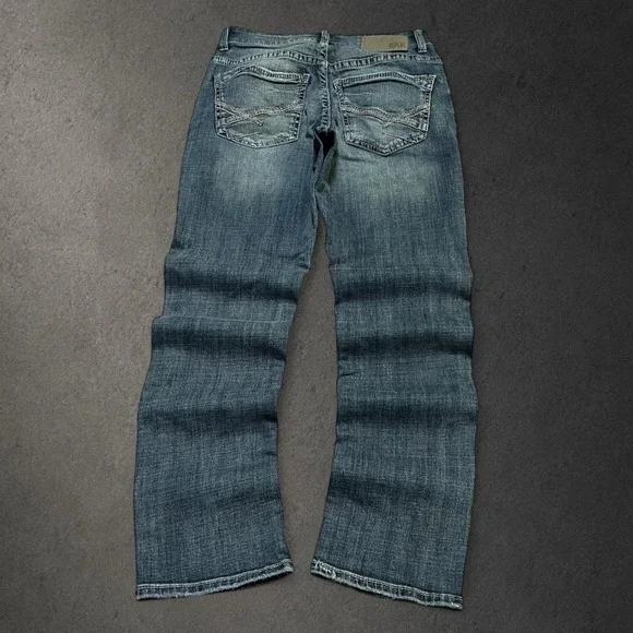 Y2K 2000s BKE Grunge Indie Skater Hip Hop Embroidered Denim Jeans