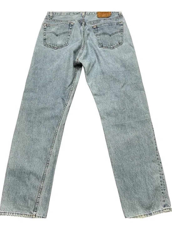 Vintage Levi’s 501 button fly 90s straight leg jeans 33 x 30 USA made