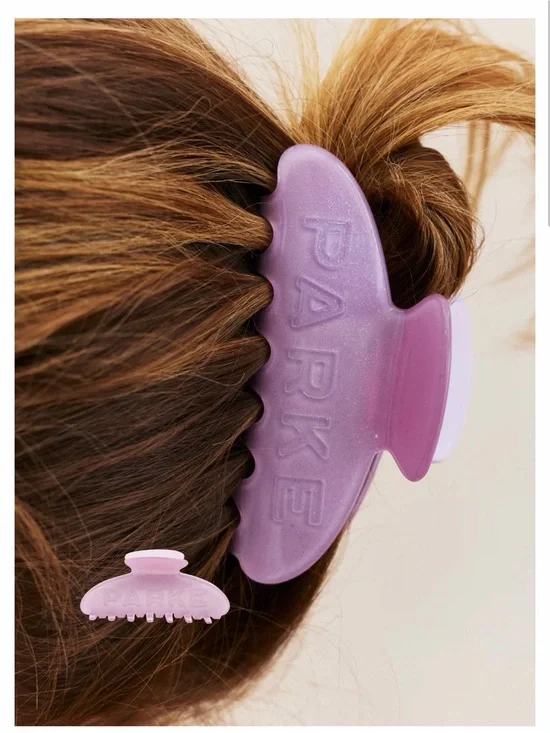 Parke Purple Sparkle Birthday Hair Claw Clip