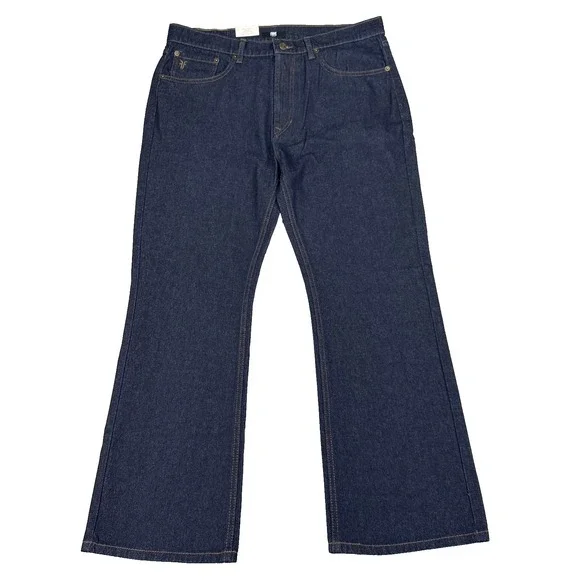 Frye Mens Slim‎ Bootcut Jeans Size 36x30 Dark Wash Casual Cotton Denim NWT
