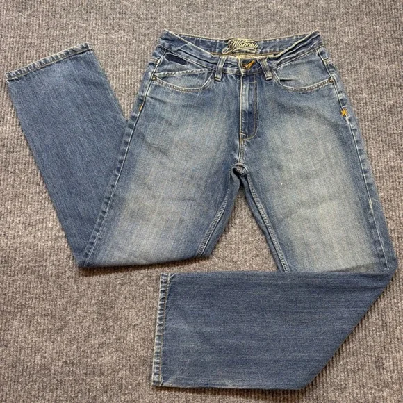Billabong The Point Jeans Mens 31x30 Straight Leg‎ Light Stone Wash Denim