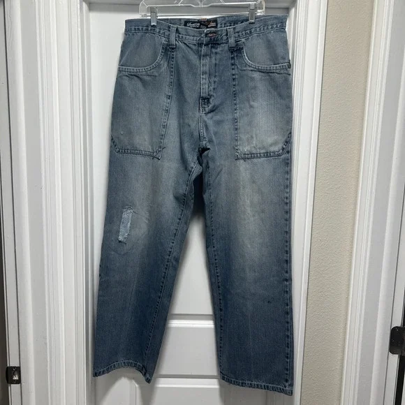Southpole Jeans Mens 38 38x32 Signature Series Baggy Skater Hip Hop‎ Y2K *READ*
