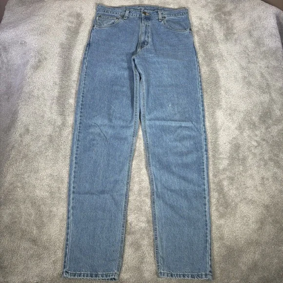 Carhartt Jeans Mens 34x36 Relaxed Blue Denim Cotton Workwear B11 STW Made In USA