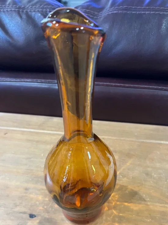 Vintage Blenko Glass case. Original sticker. 10.5” tall. Perfect condition.