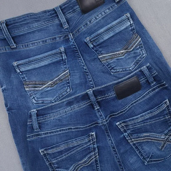 BKE Jake Straight Jeans Mens 30x32 Medium Wash Stretch Denim Lot Of 2‎ Pair