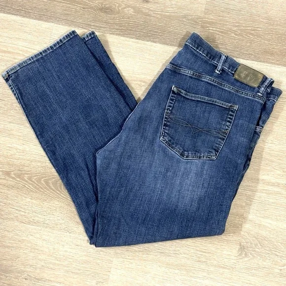 Polo Ralph Lauren Blue Hampton Relaxed Straight Leg Denim Jeans Men's 46x32‎