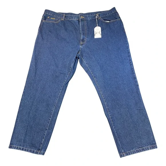 Peter‎ Christian Mens Blue Denim Jeans Straight Leg 48/28 NWT
