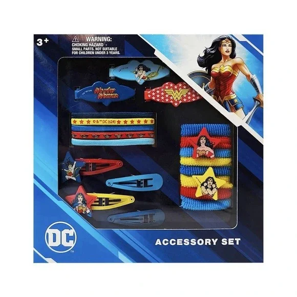 Wonder Women Girls' Hair Accessories Set - 20 Pack - 3 Barrettes, 4 Snap Clip...