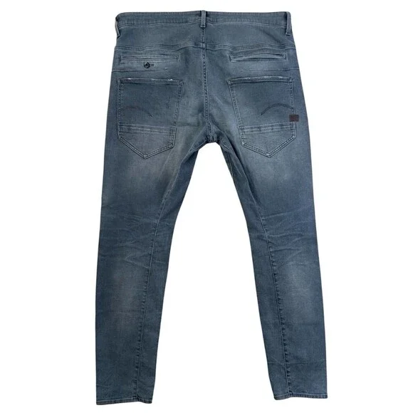 G Star Raw D Staq Gray 3D Slim Jeans Men’s Size 40 x 34