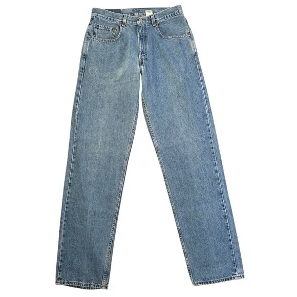 Vintage Levi's 569 Large Straight Fit Denim Jeans Light Wash Men’s Size 32 By 36