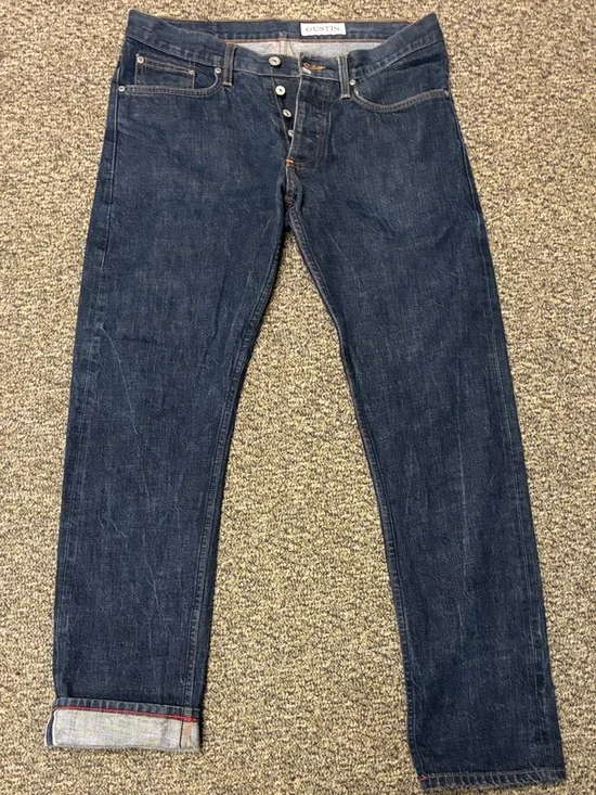 Gustin Dark Blue Men’s Straight Jeans