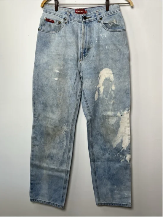 Vintage Chaps Denim Grunge Jeans Mens 29x30 Straight Leg Y2K 1998-2002